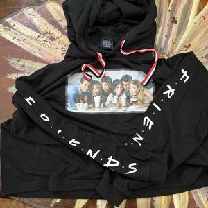 Friends cropped hoodie size xl women